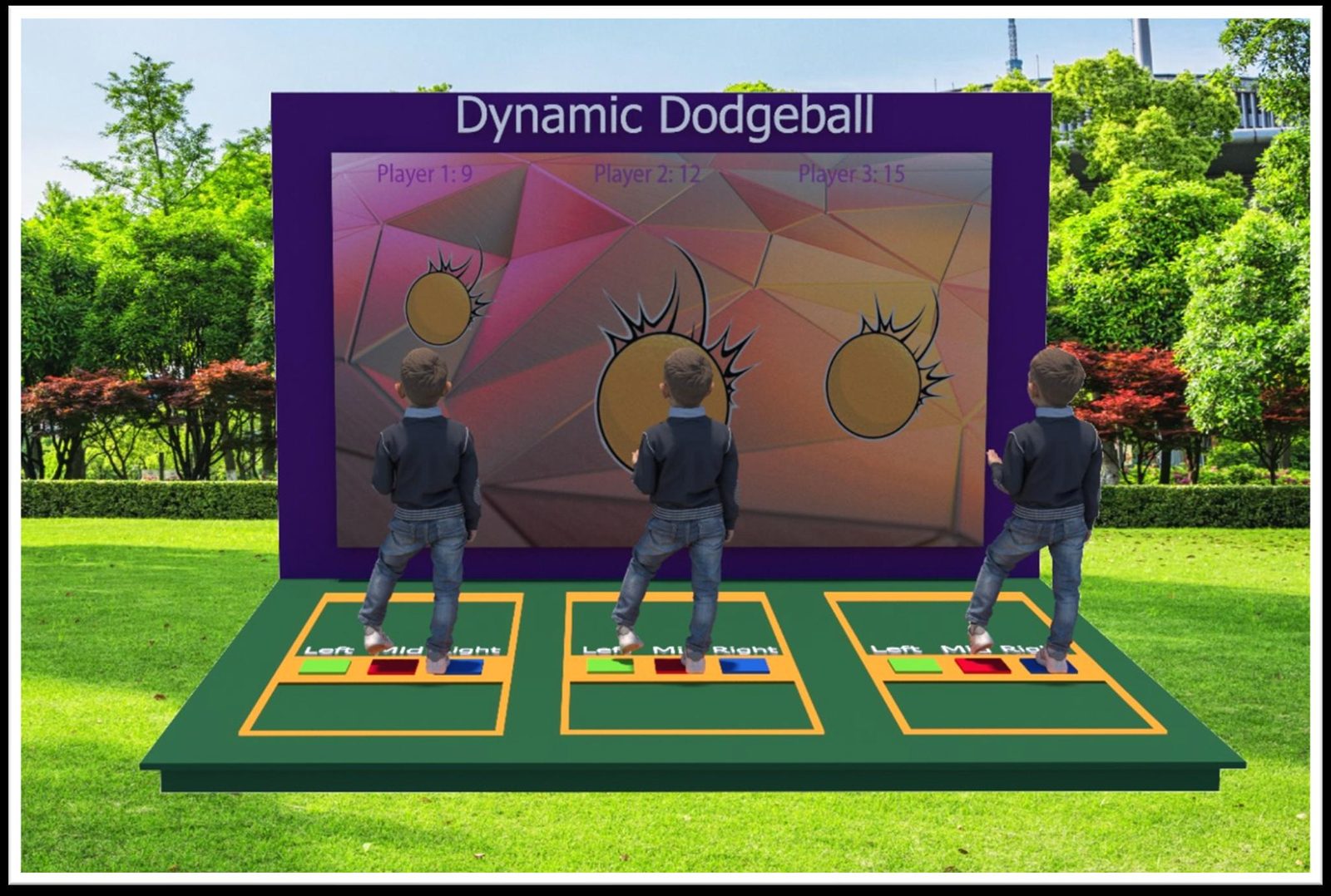 Dynamic dodgeball digital game